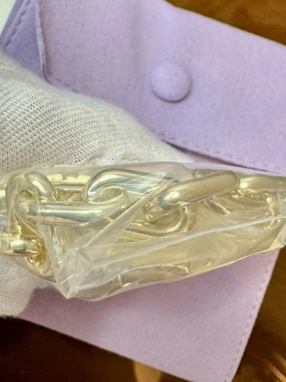 Melinda Maria Polished Gold Link Bracelet -7.5”